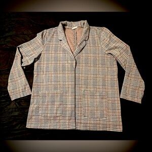 Plaid Women's Blazer Jacket